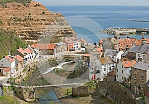 Staithes from Cow Bar.
