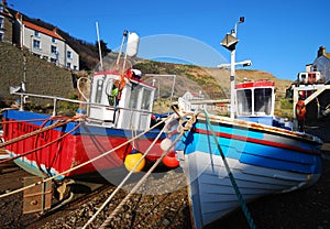 Staithes fishing boats