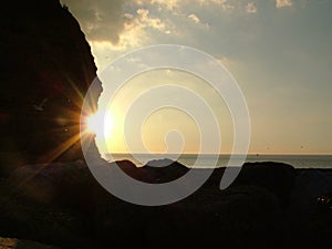 Staithes North Yorkshire sunset