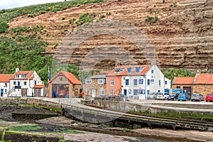 Staithes and Runswick Lifeboat Station, Yorkshire, England.