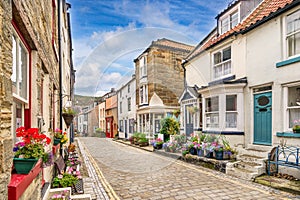 Staithes in Yorkshire England