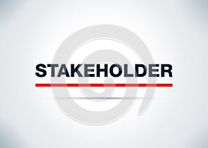 Stakeholder Abstract Flat Background Design Illustration