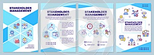 Stakeholder management brochure template