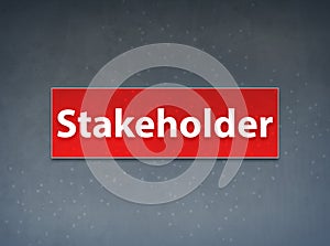 Stakeholder Red Banner Abstract Background