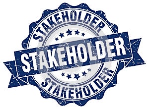 stakeholder seal. stamp