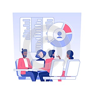 Stakeholders isolated concept vector illustration.