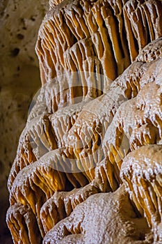 Stalacites and stalagmites shapes