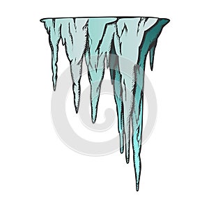 Stalactite Ancient Cave Element Color Vector