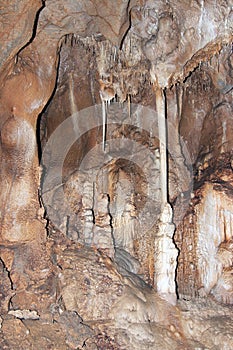 Stalactite cave - beautiful and bizarre stalactite formations