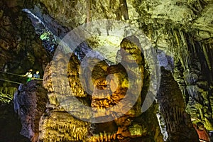 Stalactite cave in Crete, Zeus birthplace