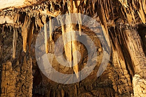 The stalactite cave Croatia, Europe photo texture