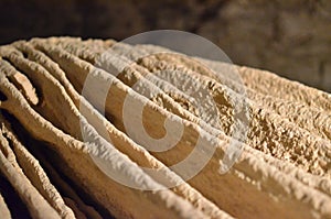 Stalactite Cave Thailand Island old Detail dark