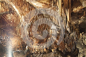 The stalactite cave vranjaca, Croatia, Europe photo