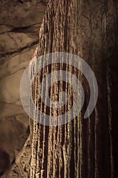 Stalactite rock formation in Mammoth Cave National Park