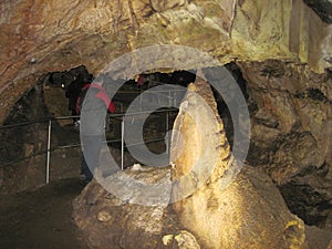 Stalactite and stalagmite cave, Slovakia