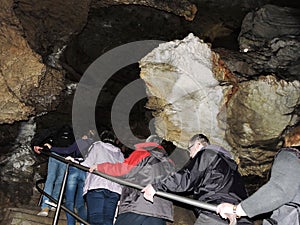 Stalactite and stalagmite cave, Slovakia