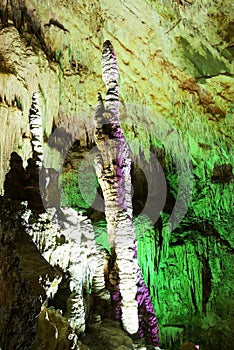 Stalactite stalagmite and stelae