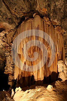 Stalactites in Cavern