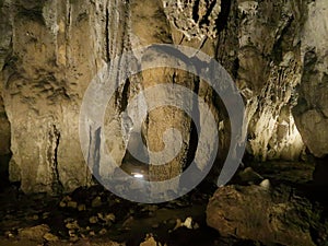 Stalactites and Columns of Upper Barac Cave, Croatia