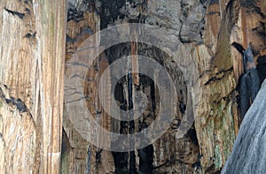 Stalactites inside the cave, Arta