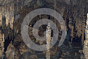Stalactites inside the cave