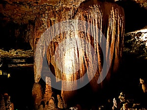 Stalactites in Onyx cave, Eureka Springs, Arkansas