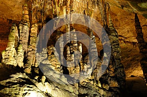 Stalactites in Sequoyah Caverns