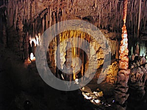Stalactites and stalagmite cave
