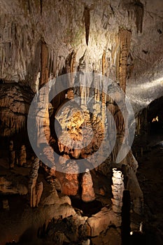 Stalactites and stalagmites