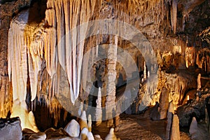 Stalactites and stalagmites