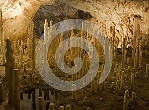 Stalactites and stalagmites