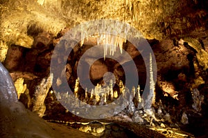 Stalactites and Stalagmites at Carlsbad