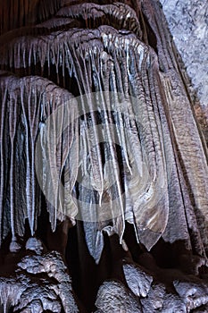 Stalactites stalagmites cave