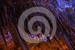 Stalactites stalagmites cave