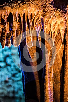 Stalactites stalagmites cave