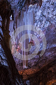 Stalactites stalagmites cave