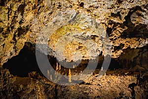 Stalactites and stalagmites in Demanovska cave of Liberty, Slovakia, Geological formations