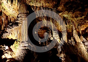 Stalactites and stalagmites formation