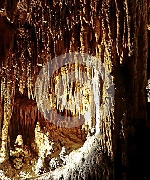 Stalactites and stalagmites formation