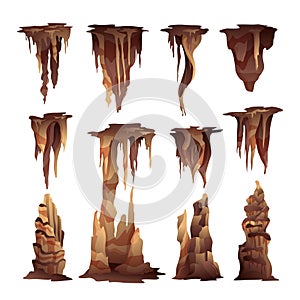 Stalactites Stalagmites Set