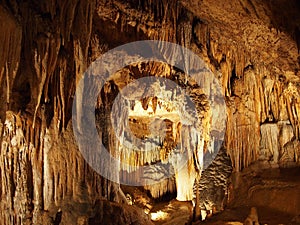 Stalactites and stalagmites photo