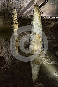 Stalagmite the cave