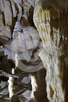 Stalagmites, Scarisoara Cave, Apuseni Mountains, Romania