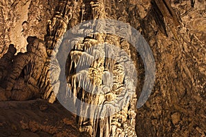 Stalagtites and stalagmites