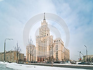 Stalin-era high-rise building in Moscow