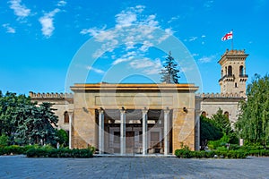 Stalin park and Stalin museum in the center of Gori, Georgia