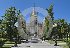 Stalinist skyscrapers in Moscow