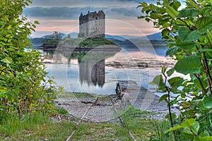 Stalker castle in Highlands photo
