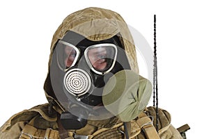 Stalker in gas mask