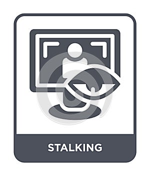 stalking icon in trendy design style. stalking icon isolated on white background. stalking vector icon simple and modern flat
